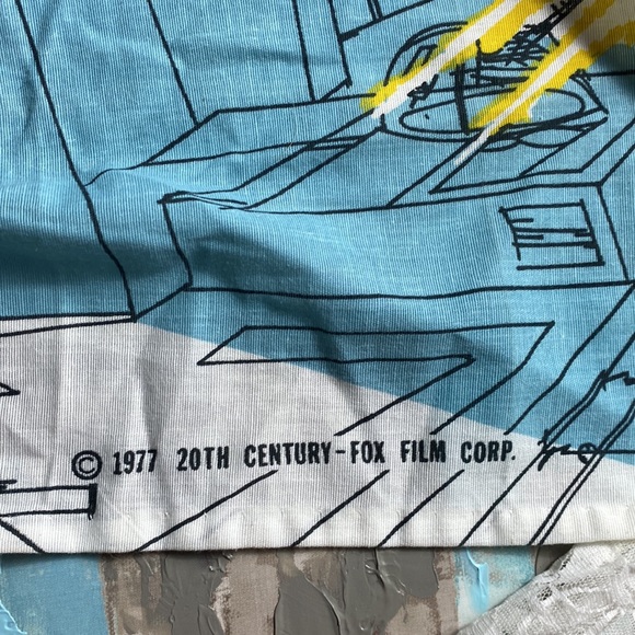 1977 Vintage Original Star Wars Darth Vader Coverlet  Bedspread and Curtain - Picture 4 of 8